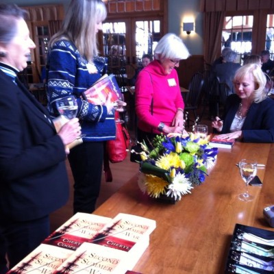 Signing Jinny Flye's copy of Second Summer of War