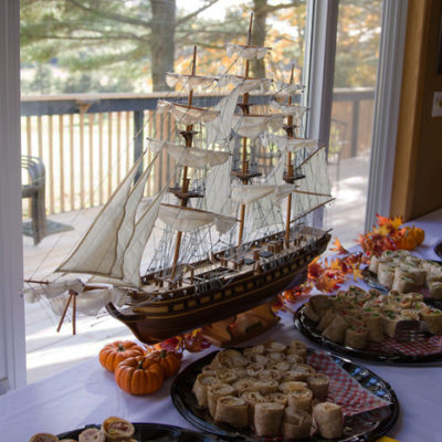 The USS Constitution at the food table!